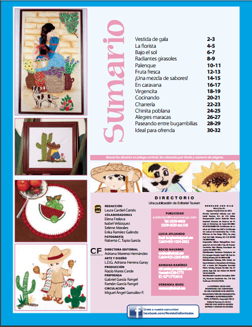 Bordado con Hilo 43 - Viva M̩xico - Formato Digital - ToukanMango