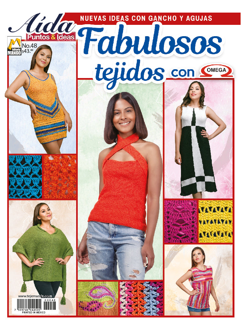 Aida Puntos e Ideas 48 - Fabulosos tejidos con Omega - Formato Digital