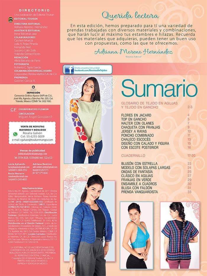 Aida Puntos e Ideas 35 - Modernas Prendas - Formato Digital - ToukanMango