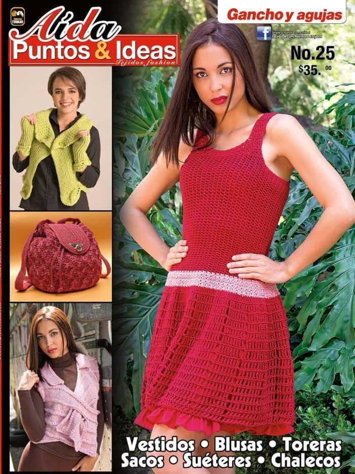 Aida Puntos e Ideas 25 - Vestidos, Blusas, Toreras, Sacos - Formato Digital - ToukanMango