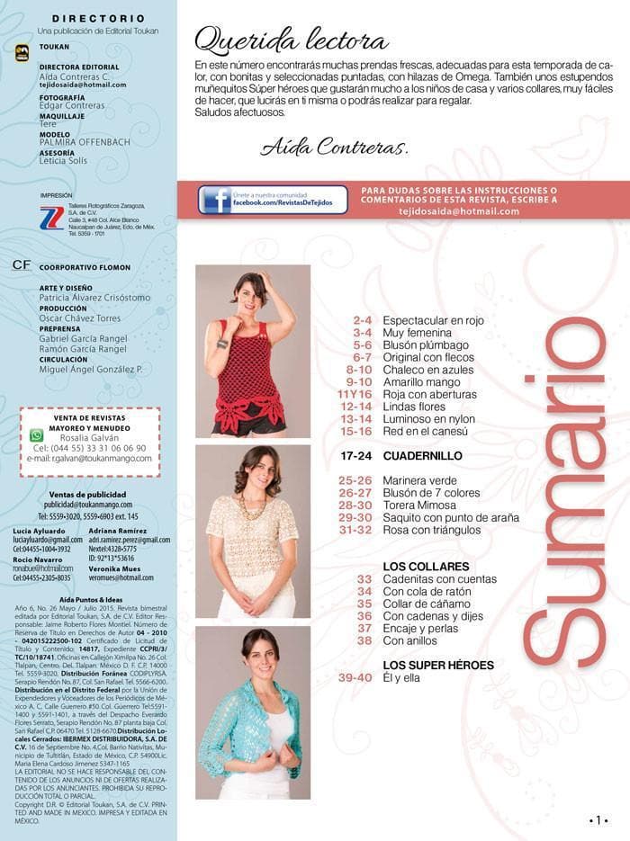 Aida Puntos e Ideas 26 - Frescas y Bellas - Formato Digital - ToukanMango