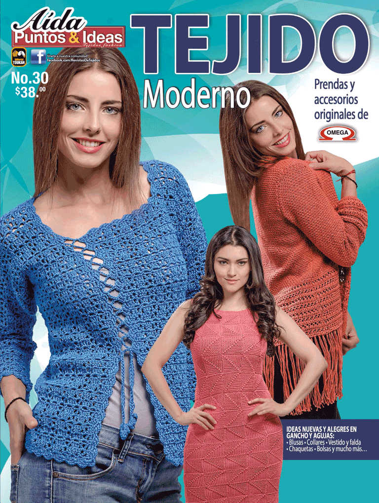 Aida Puntos e Ideas 30 - Tejido Moderno - Formato Digital - ToukanMango