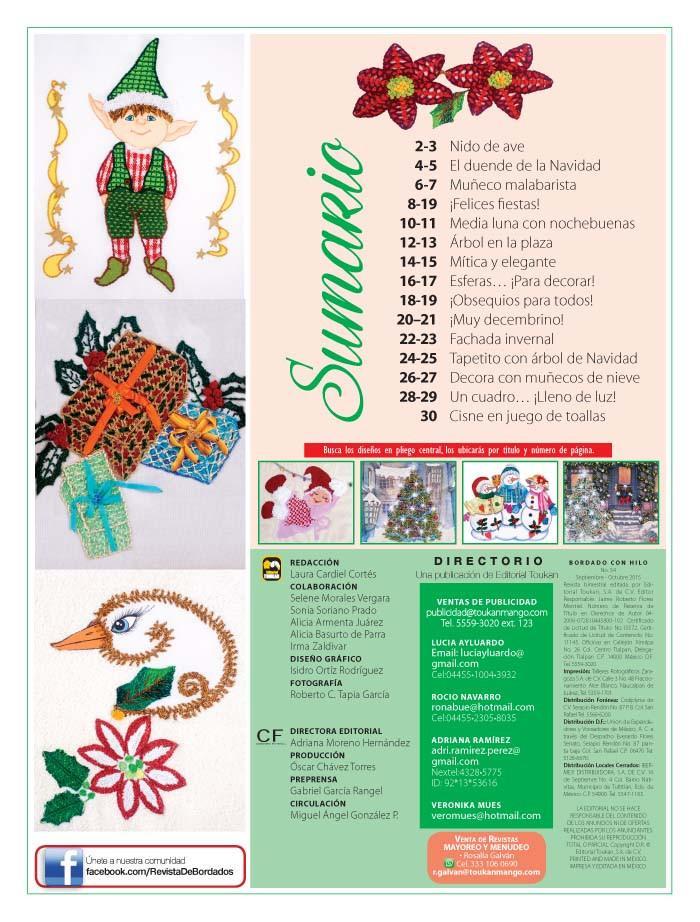 Bordado con Hilo 54 - Navidad - Formato Digital - ToukanMango