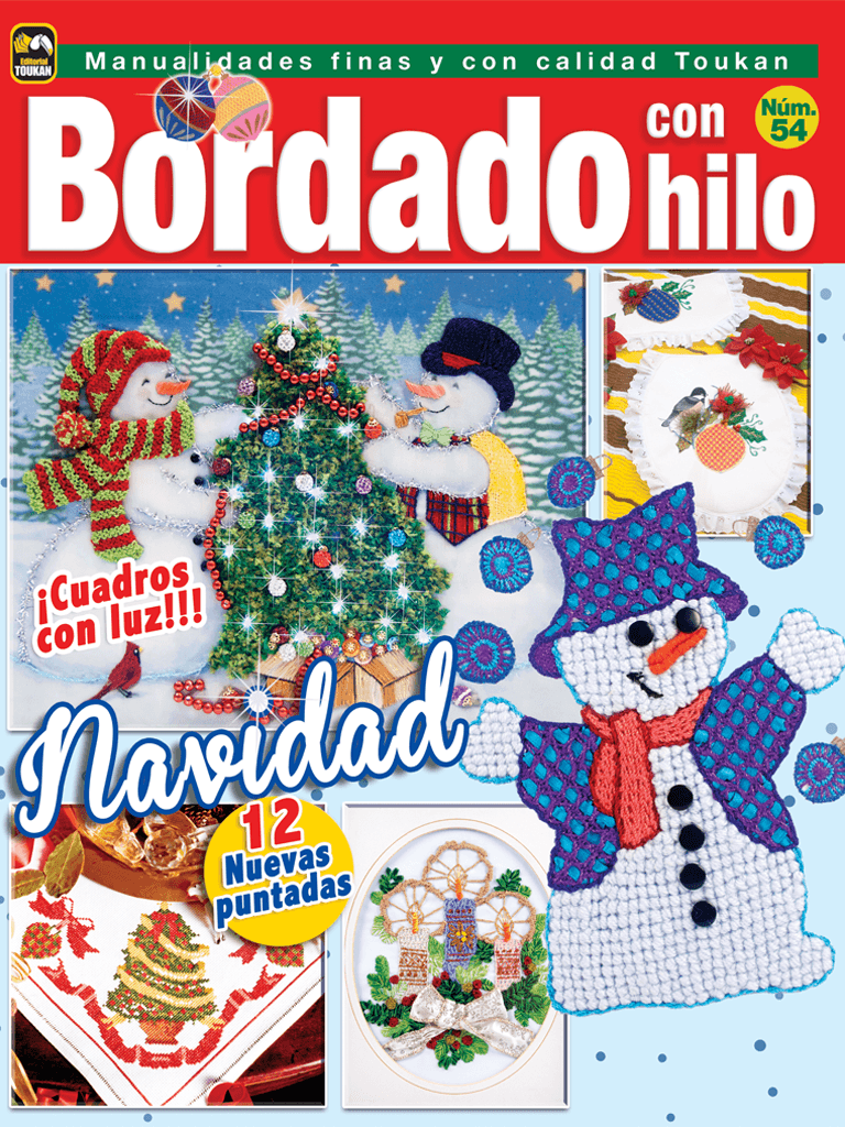 Bordado con Hilo 54 - Navidad - Formato Digital - ToukanMango