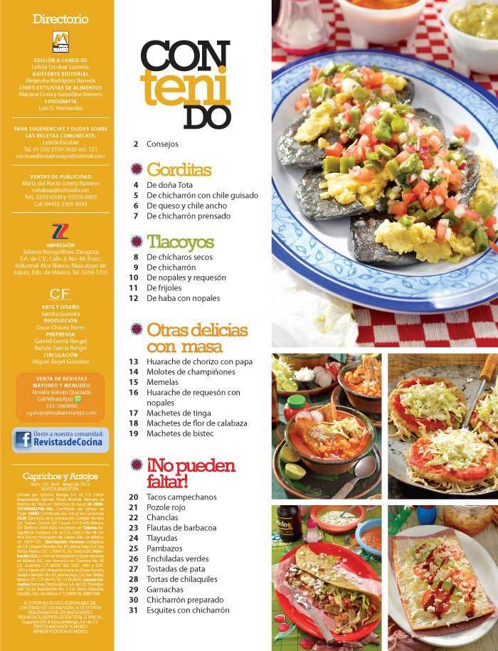 Caprichos y Antojos 123 - Antojitos de mercado: Gorditas y tlacoyos - Formato Digital - ToukanMango