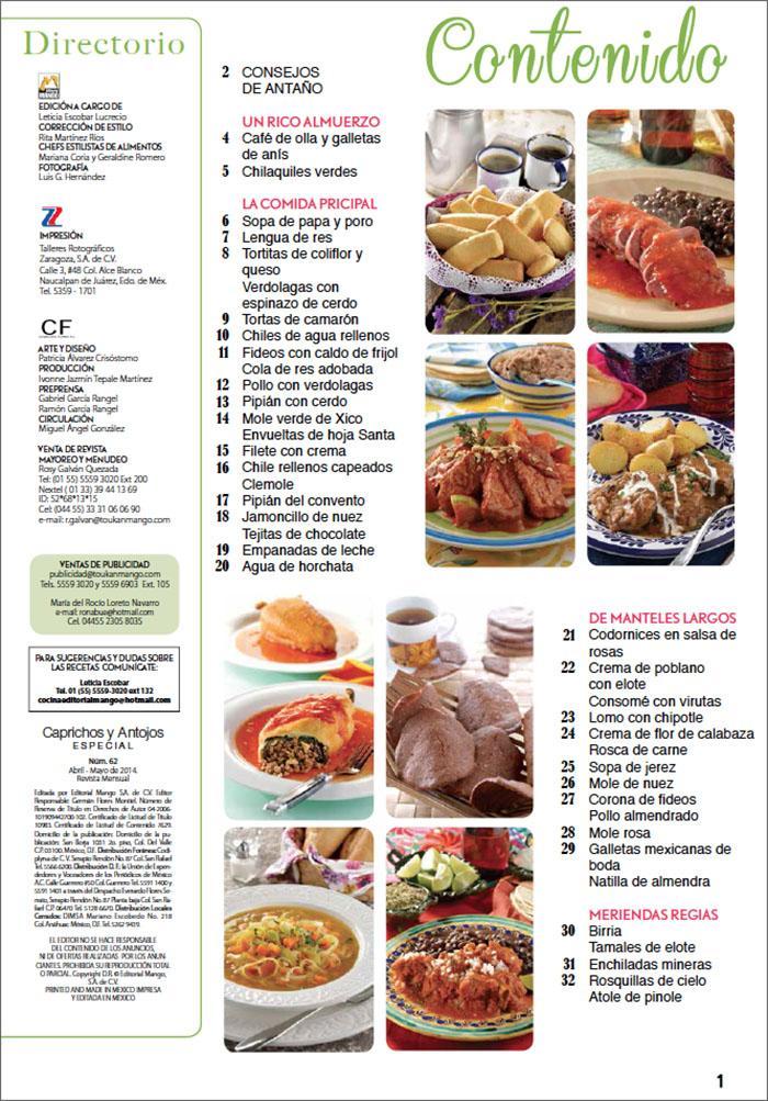 Caprichos y Antojos Especial 62 - Platillos con el sabor de la abuela - Formato Digital - ToukanMango