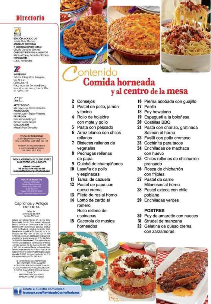 Caprichos y Antojos Especial 64 - Pastas, rollos de carne y mÌÁs... para compartir en familia - Formato Digital - ToukanMango