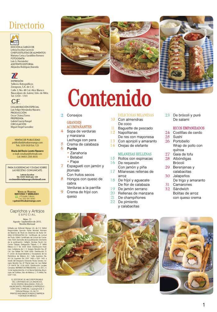 Caprichos y Antojos Especial 72 - Milanesas rellenas y otros empanizados con diferentes carnes- Formato Digital - ToukanMango