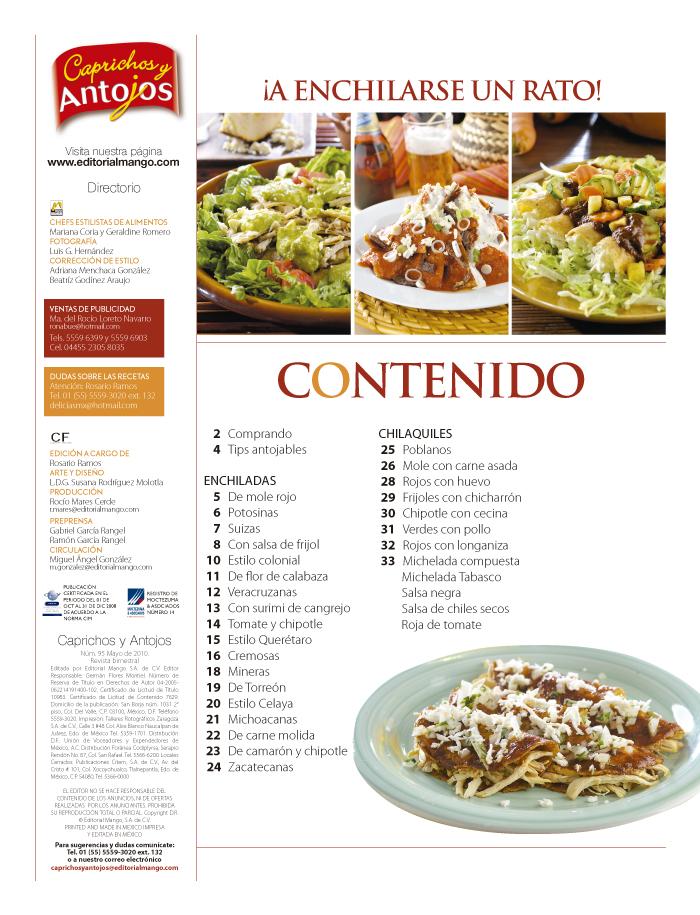Caprichos y Antojos 95 - Enchiladas y Chilaquiles - Formato Digital