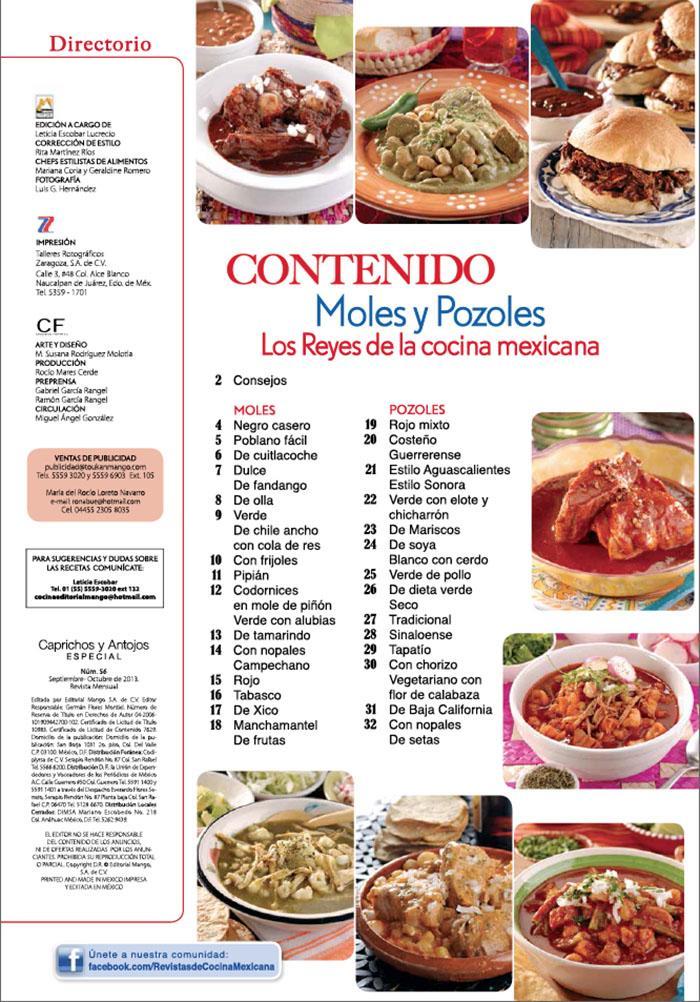 Caprichos y Antojos Especial 56 - Moles y pozoles Los reyes de la cocina mexicana - Formato Digital - ToukanMango
