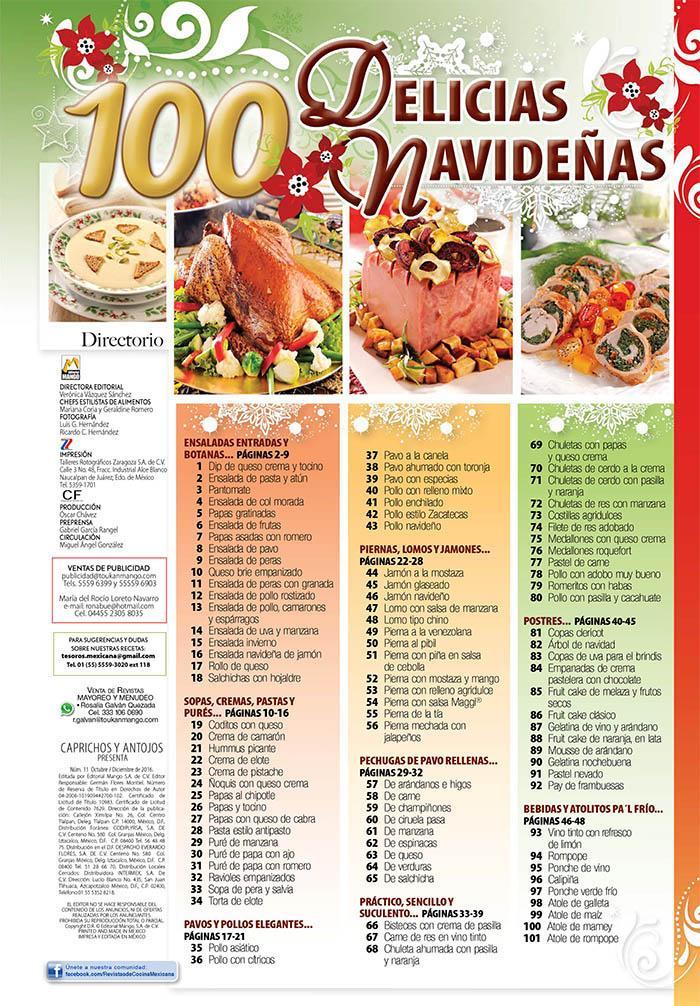Caprichos y Antojos Presenta 11 - 100 Delicias Navide̱as - Formato Digital - ToukanMango