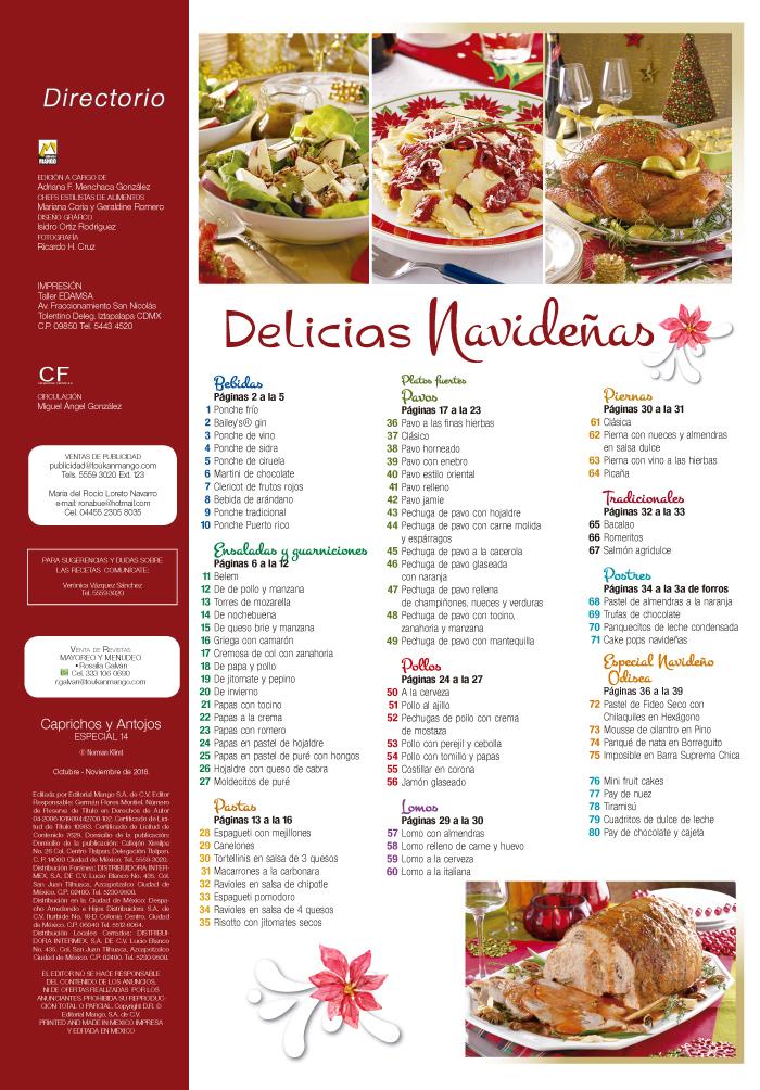 Caprichos y Antojos Presenta 14 - 80 Delicias Navideñas - Formato Digital