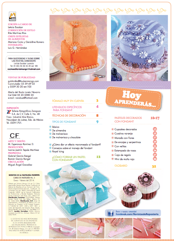 Cursos y T̩cnicas de la PastelerÌ_a 3 -  Fondant - Formato Digital - ToukanMango