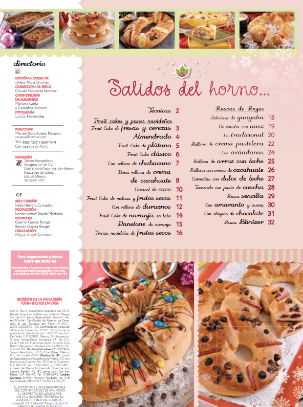 Secretos de la PanaderÌ_a 14 - Fruit Cakes, panes Navide̱os y Rosca de reyes - Formato Digital - ToukanMango