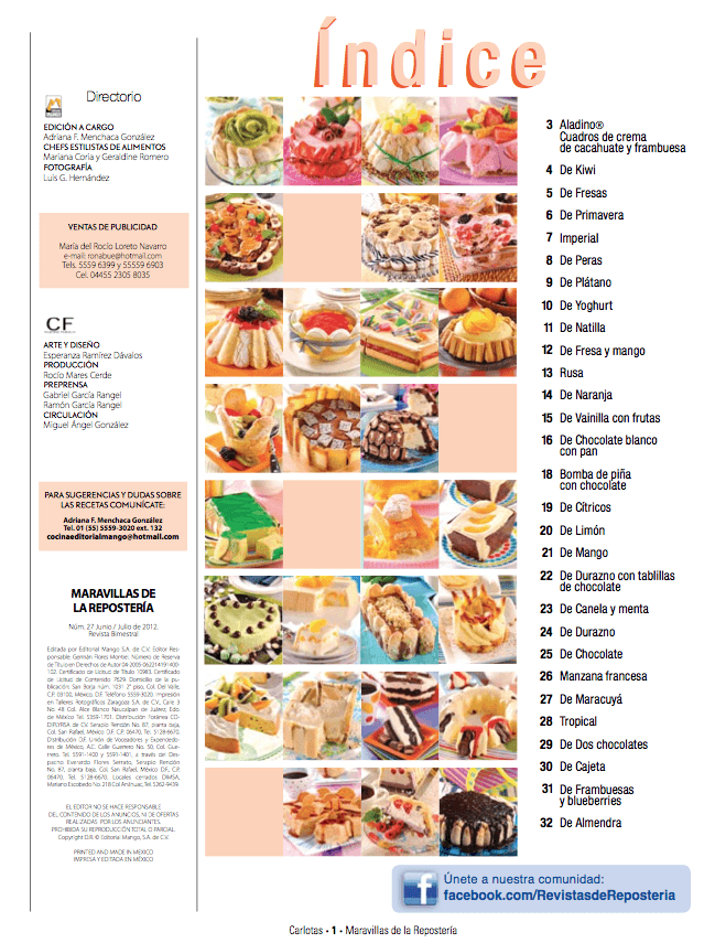 Maravillas de la ReposterÌ_a 27 - Carlotas - Formato Digital - ToukanMango