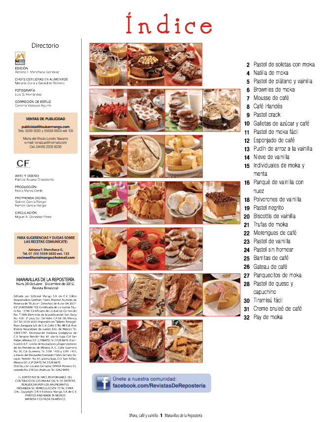 Maravillas de la ReposterÌ_a 29 - Moka, Caf̩ y Vainilla - Formato Digital - ToukanMango