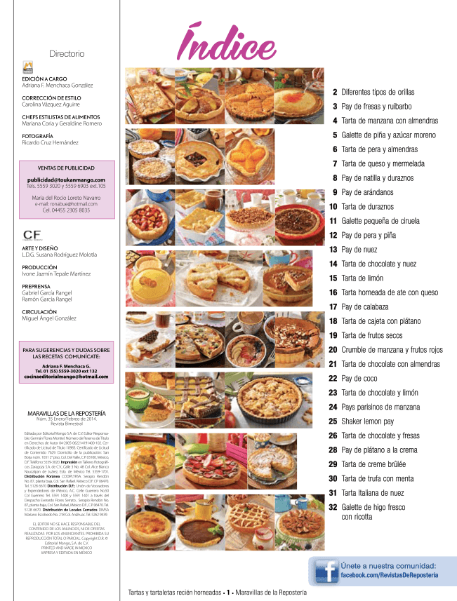 Maravillas de la ReposterÌ_a 35 - Tartas y Tartaletas - Formato Digital - ToukanMango