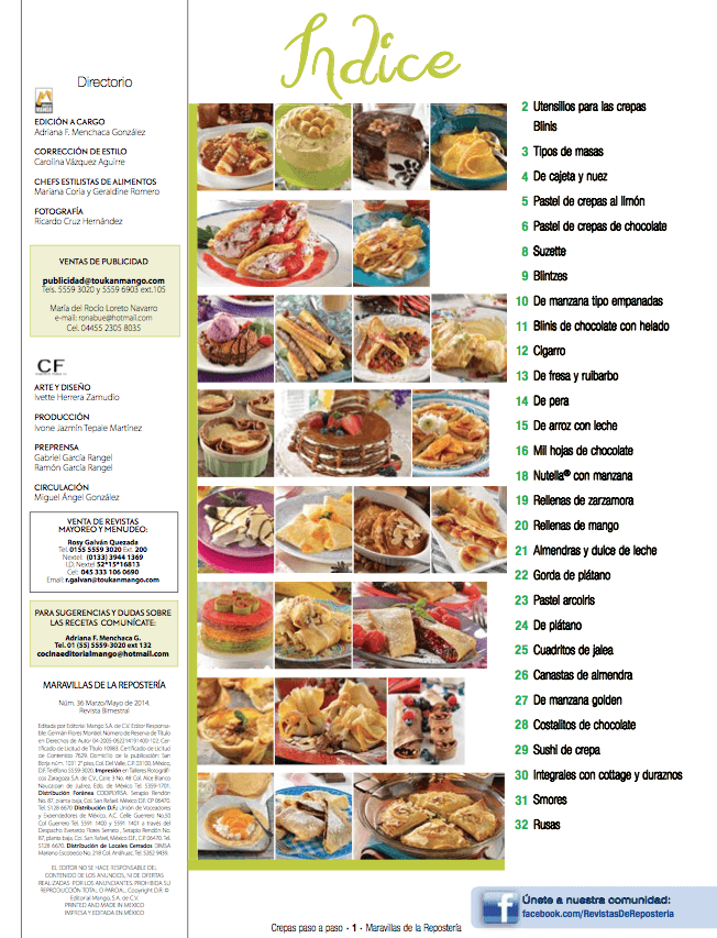 Maravillas de la ReposterÌ_a 36 - Crepas paso a paso - Formato Digital - ToukanMango