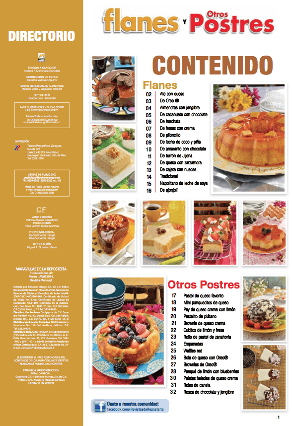 Maravillas de la ReposterÌ_a Especial 40 - Flanes y otros postres con queso crema - Formato Digital - ToukanMango