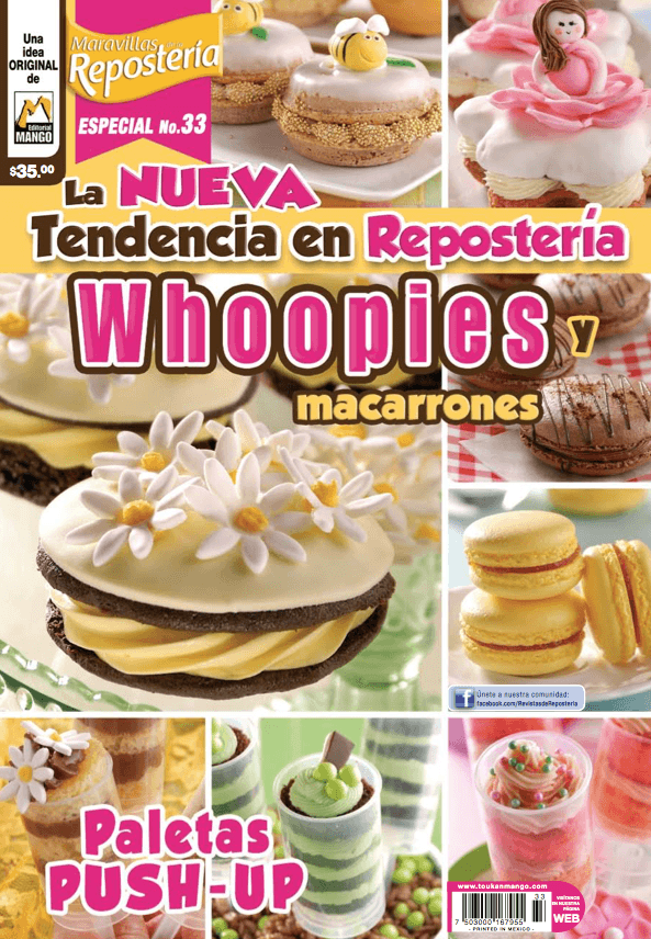 Maravillas de la ReposterÌ_a Especial 33 - Whoopies y Macarrones, Paletas Push-Up - Formato Digital - ToukanMango