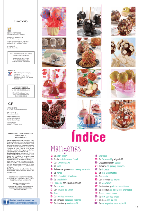 Maravillas de la ReposterÌ_a Especial 30 - Manzanas cubiertas y enchiladas - Formato Digital - ToukanMango