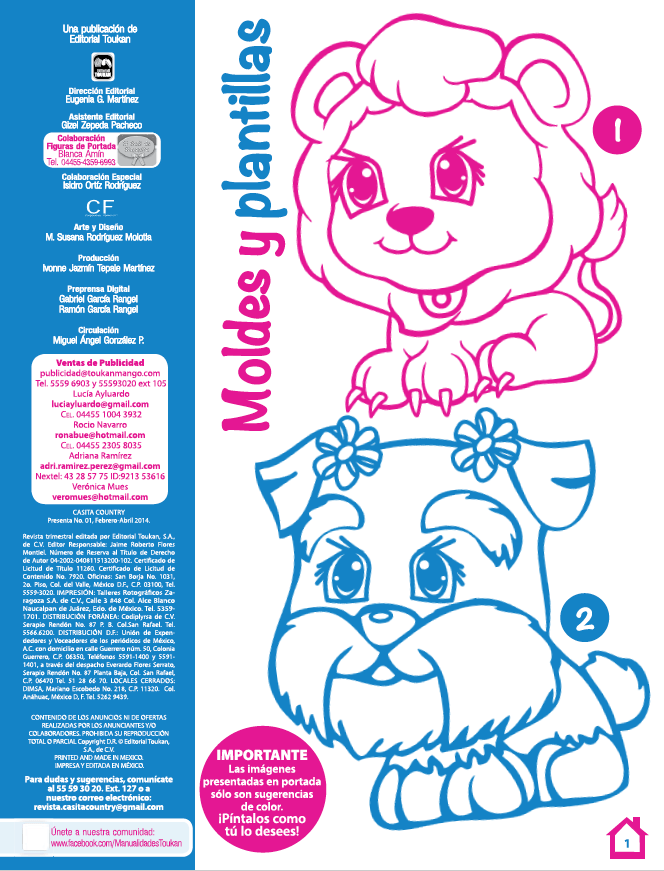 Casita country Presenta 1 - Moldes y plantillas - Formato Digital - ToukanMango