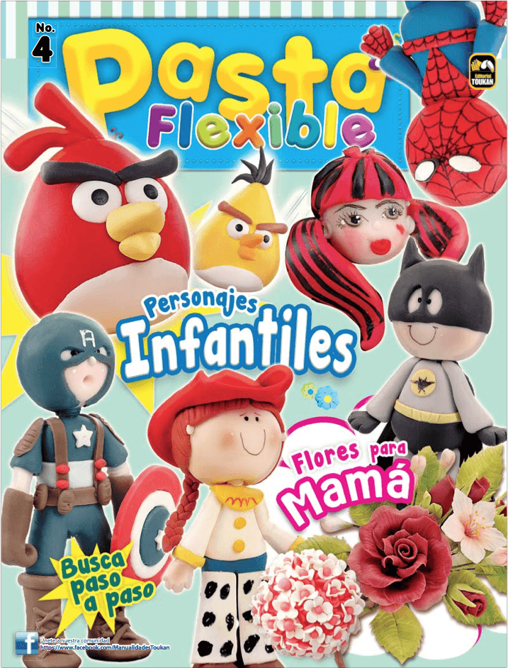 Pasta Flexible 4 - Personajes Infantiles - Formato Digital - ToukanMango