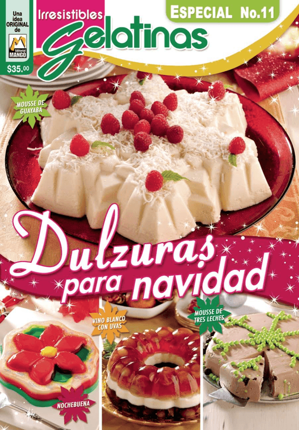 Irresistibles Gelatinas Especial No. 11 - Dulzuras para navidad - Formato Digital - ToukanMango