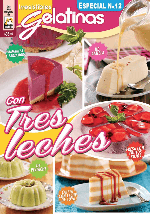 Irresistibles Gelatinas Especial No. 12 - Con tres leches - Formato Digital - ToukanMango