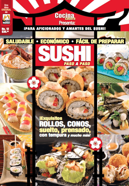 Cocina Casera Presenta 12 - Sushi paso a paso - Formato Digital - ToukanMango