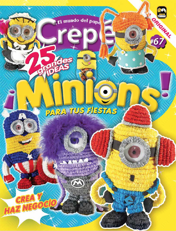 El Mundo del Papel Crep̩ 67 - Minions para tus fiestas - Formato Digital - ToukanMango