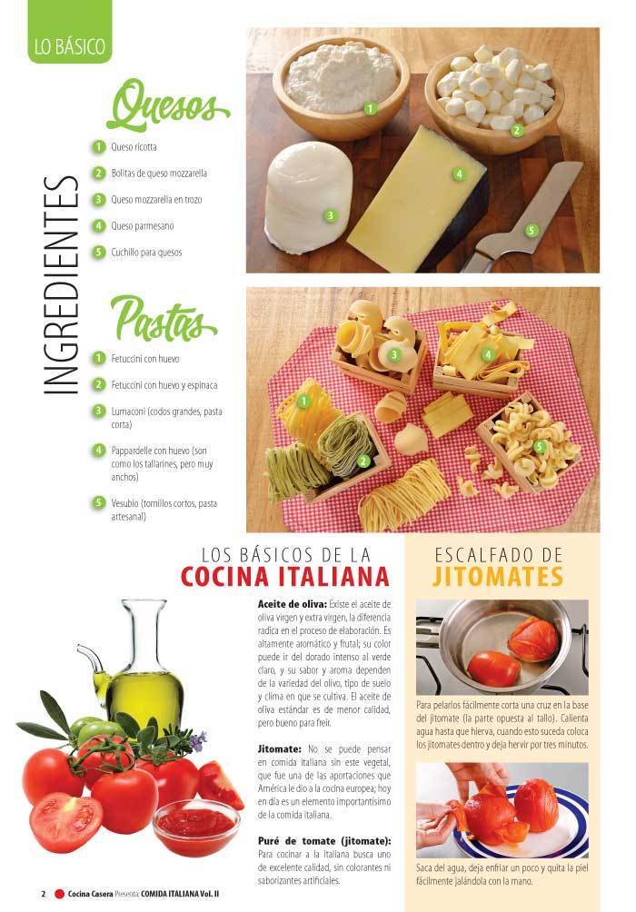 Cocina Casera Presenta 22 - Comida italiana Vol. II - Formato Digital - ToukanMango
