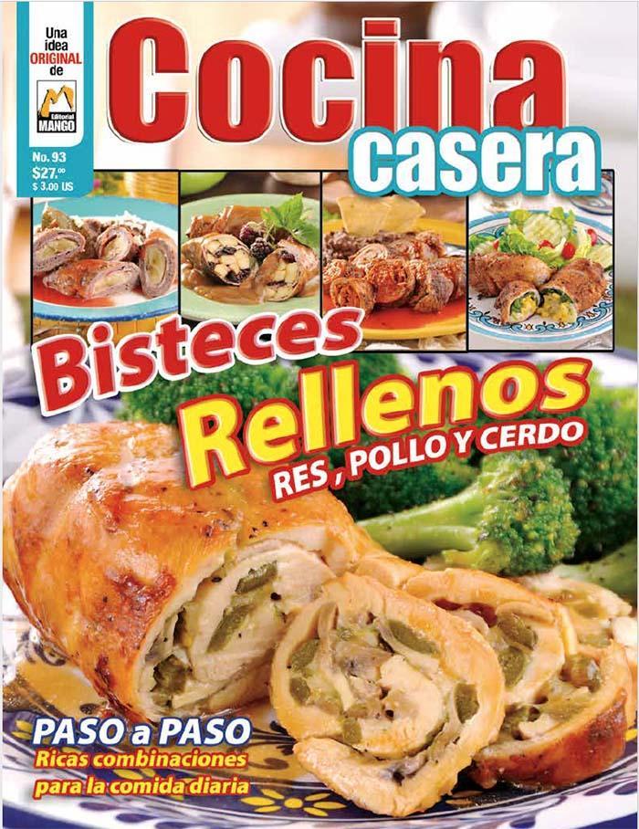 Cocina Casera 93 - Bisteces rellenos res, pollo y cerdo - Formato Digital - ToukanMango
