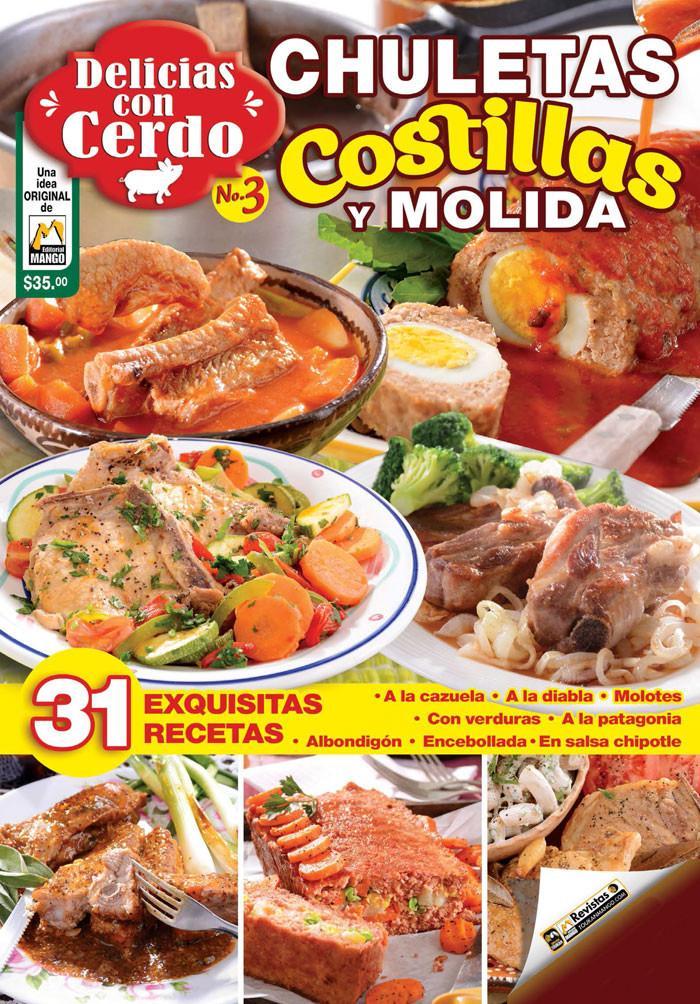 Delicias con cerdo 3 - Chuletas, costillas y molida - Formato Digital - ToukanMango