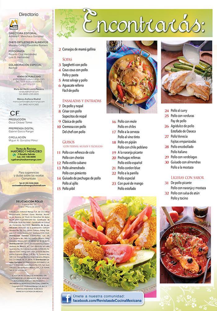 Delicias con Pollo Especial 34 - Las 50 mÌÁs clÌÁsicas y bien condimentadas- Formato Digital - ToukanMango