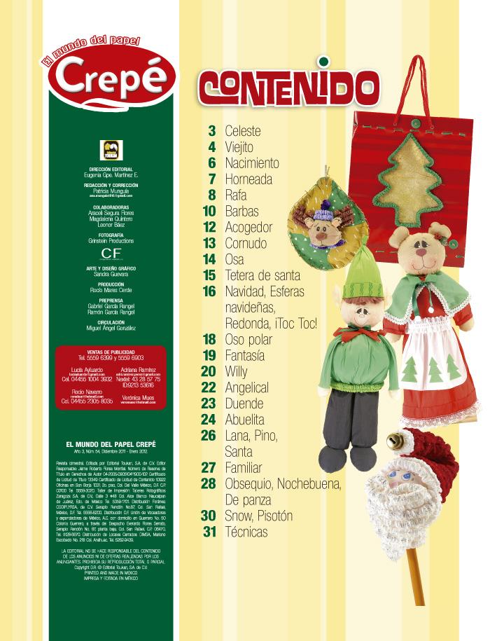 El mundo del Papel Crepé 54 - Navidad a todo Color - Formato Digital