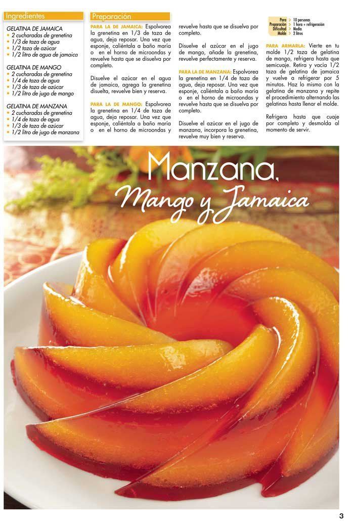 Irresistibles Gelatinas Especial No. 20 - Con frutas y aguas de sabor - Formato Digital - ToukanMango