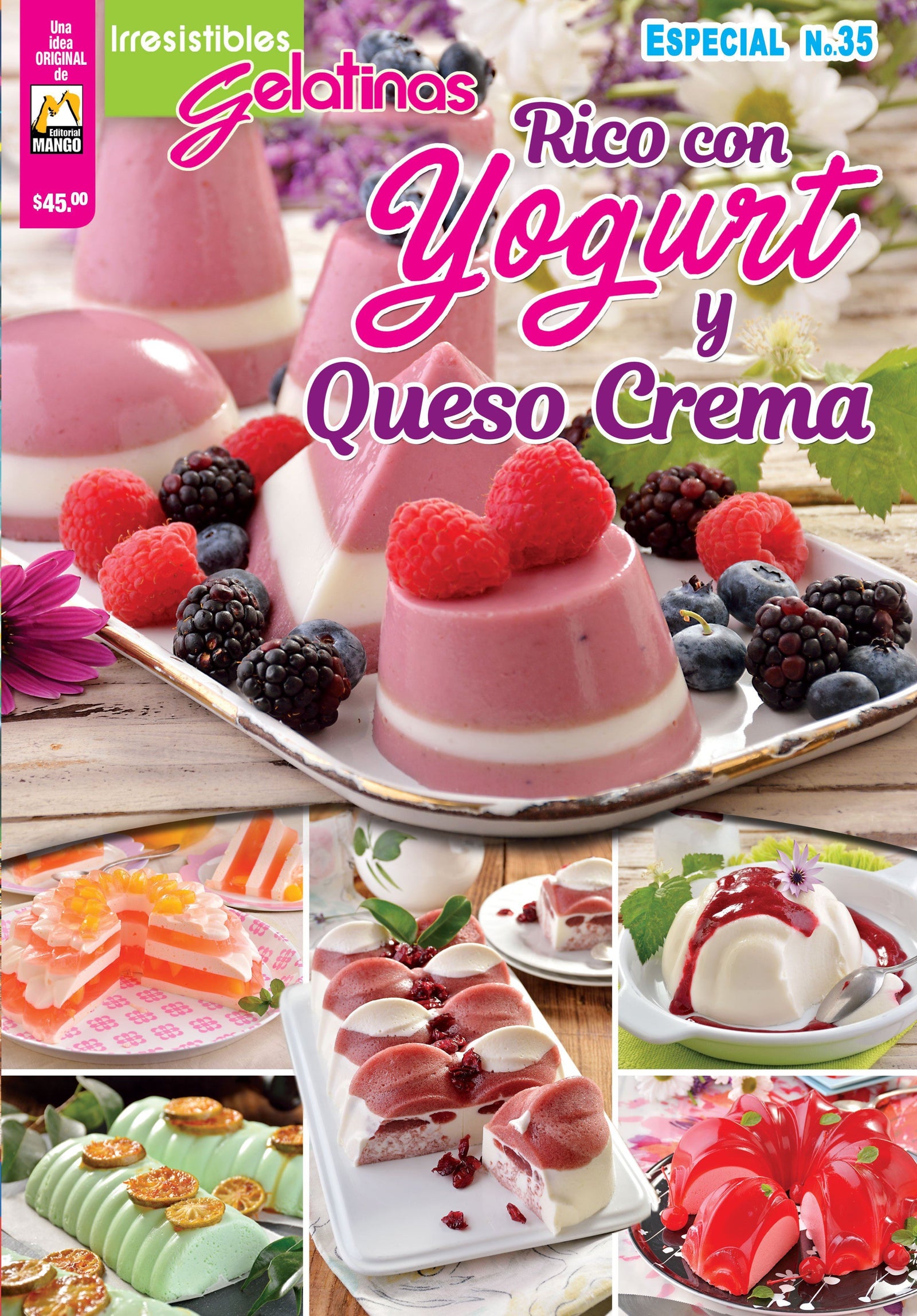 Irresistibles Gelatinas Especial No. 35 - Rico con yogurt y queso crema - Formato Digital - ToukanMango