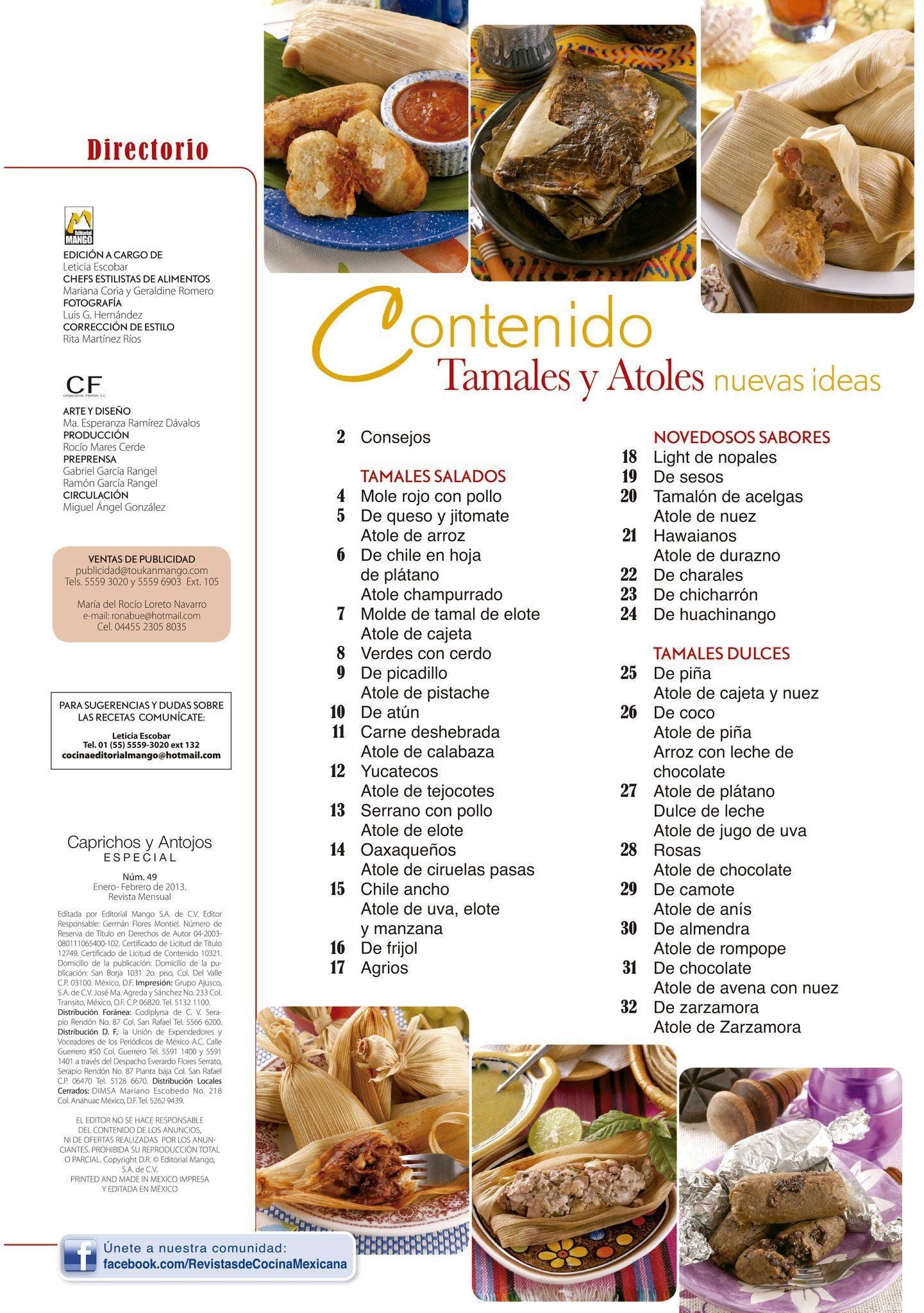 Caprichos y Antojos Especial 49 - Nuevos sabores de tamales y atoles - Formato Digital - ToukanMango