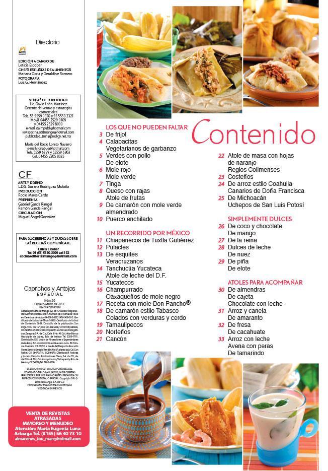 Caprichos y Antojos Especial 30 - Tamales y atoles - Formato Digital - ToukanMango