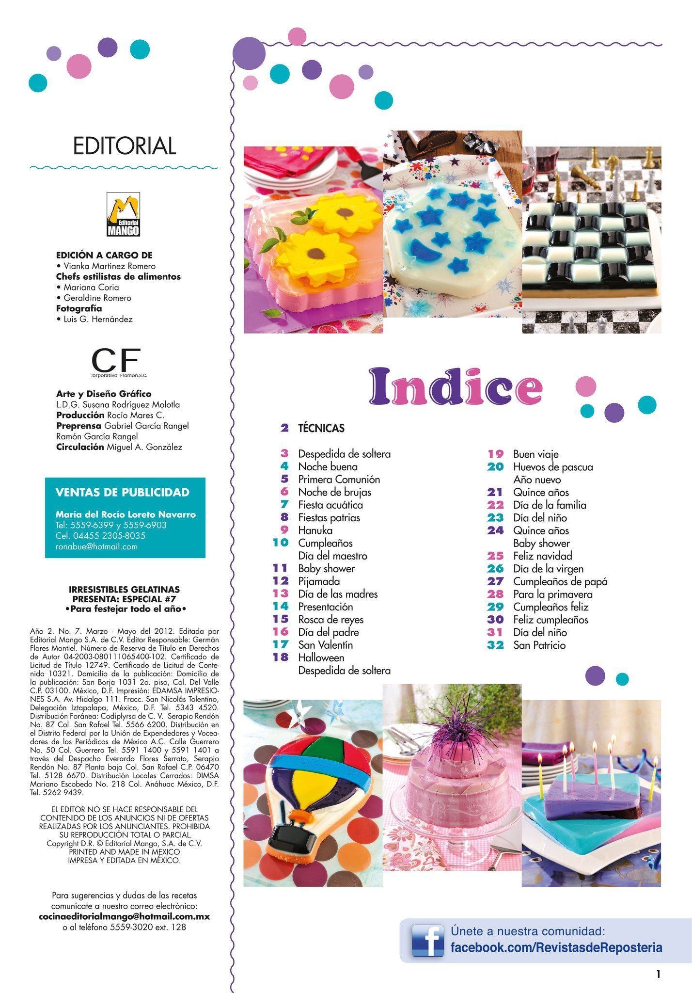 Irresistibles Gelatinas Especial No. 7 - Para festejar todo el a̱o - Formato Digital - ToukanMango