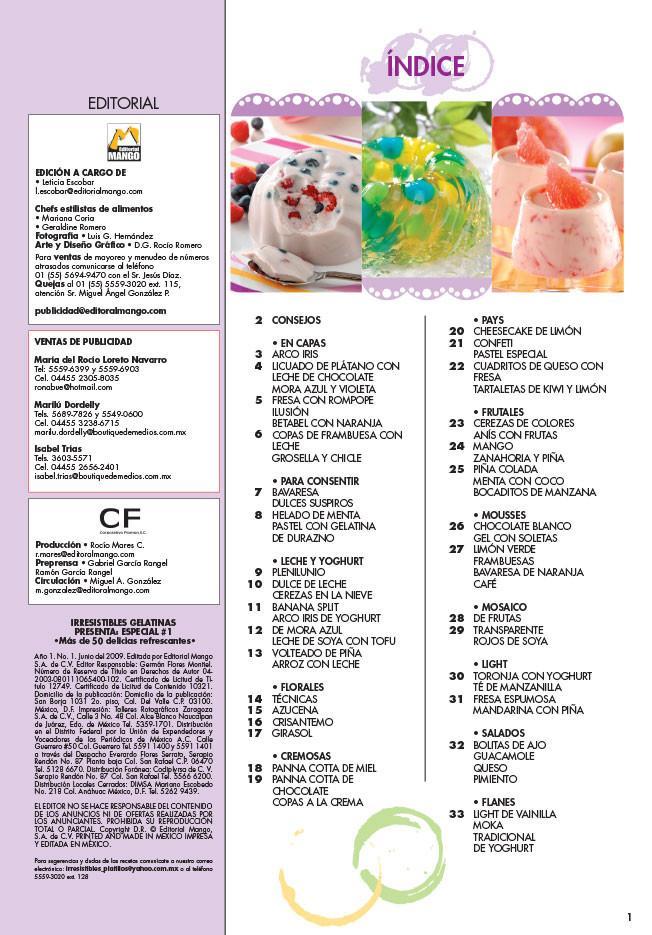 Irresistibles Gelatinas Especial No. 1 - 50 Delicias refrescantes - Formato Digital - ToukanMango