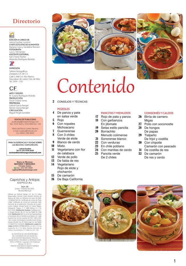 Caprichos y Antojos Especial 68 - Pozoles, pancitas y consom̩s - Formato Digital - ToukanMango