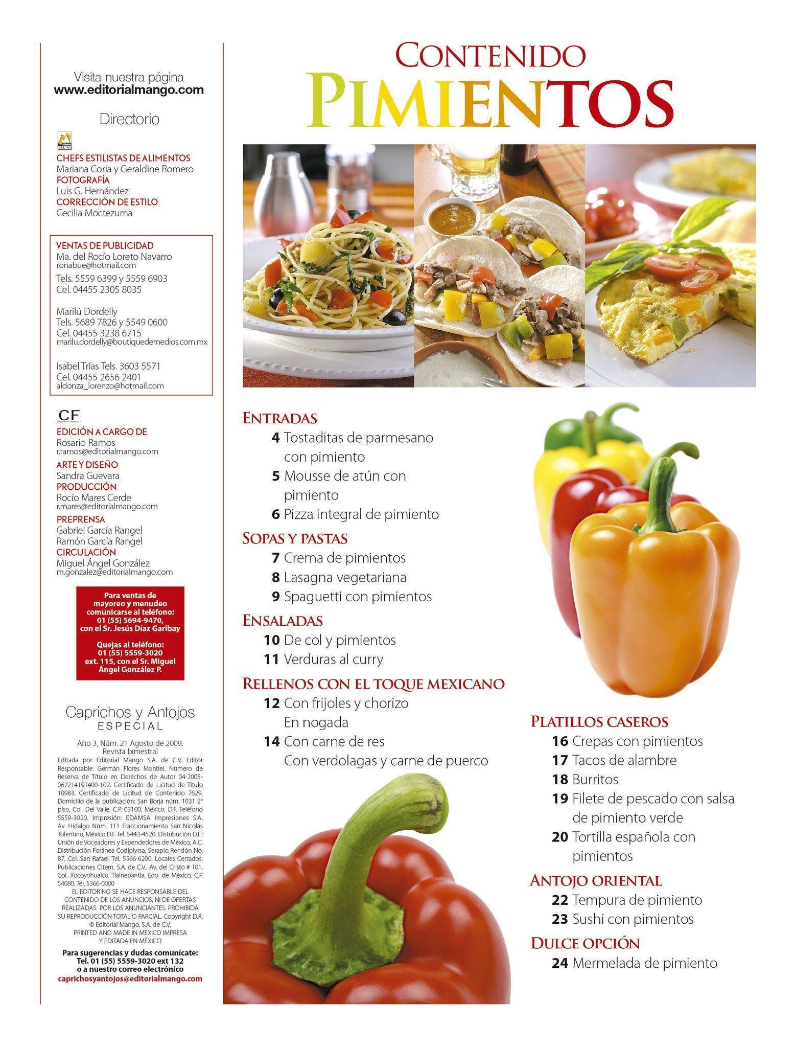 Caprichos y Antojos Especial 21 - Pimientos, sorpresas deliciosas - Formato Digital - ToukanMango