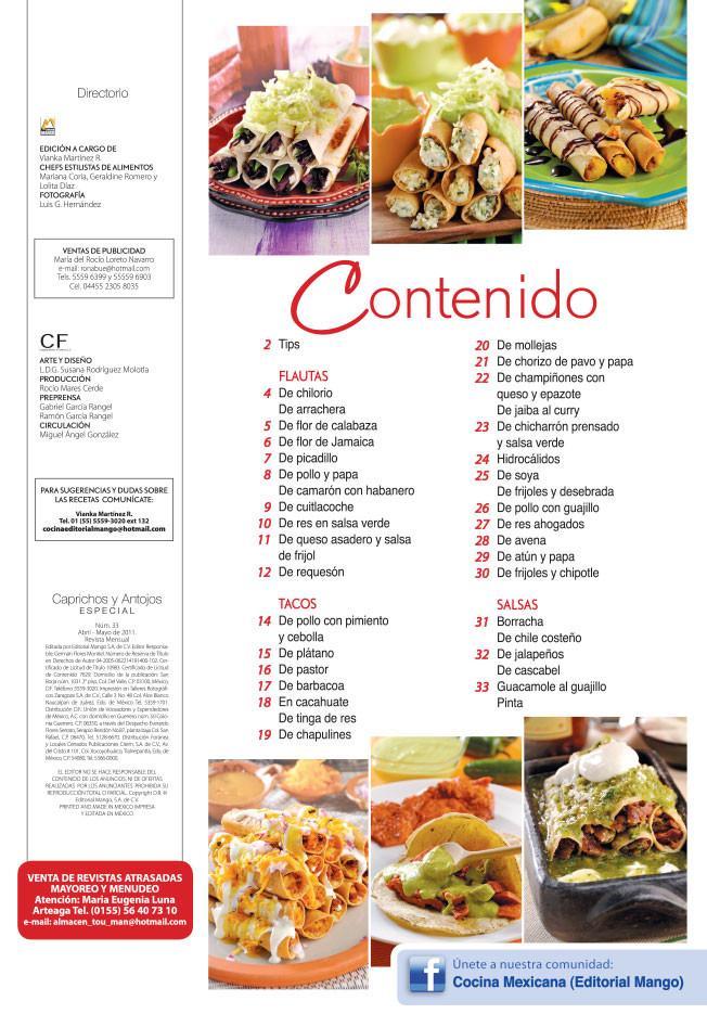 Caprichos y Antojos Especial 33 - Flautas y tacos dorados - Formato Digital - ToukanMango