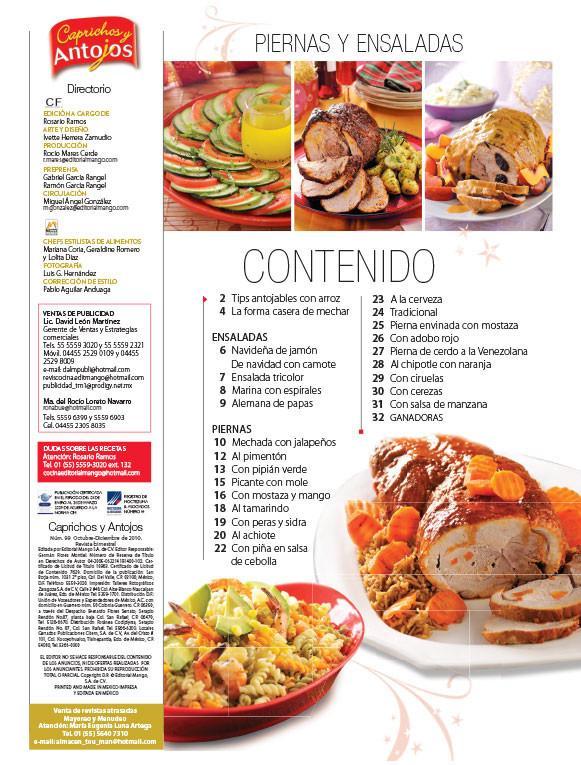 Caprichos y Antojos 99 - Piernas y ensaladas la combinaciÌ_n perfecta 25 recetas - Formato Digital - ToukanMango