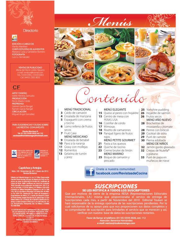 Caprichos y Antojos 105 - Men̼s para Navidad y A̱o Nuevo - Formato Digital - ToukanMango