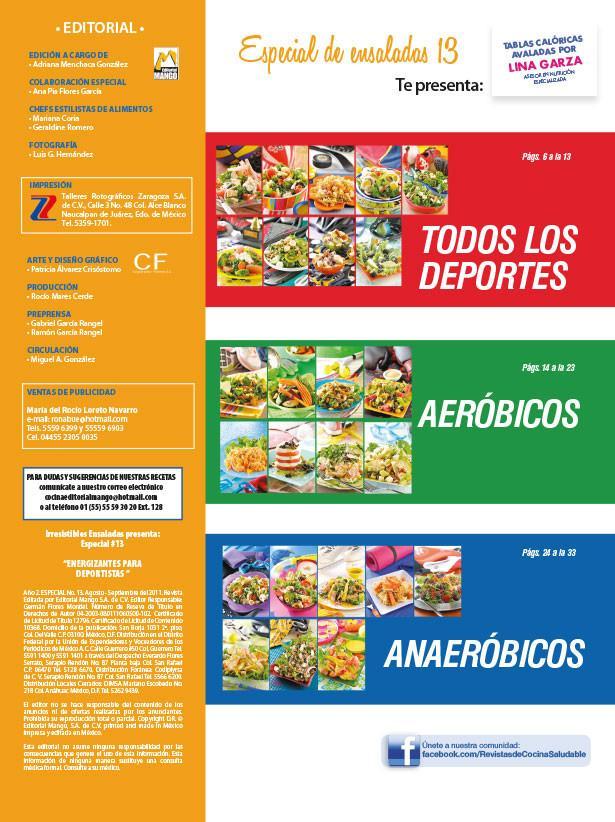 Irresistibles Ensaladas Especial 13 - Energizantes para deportistas - Formato Digital - ToukanMango