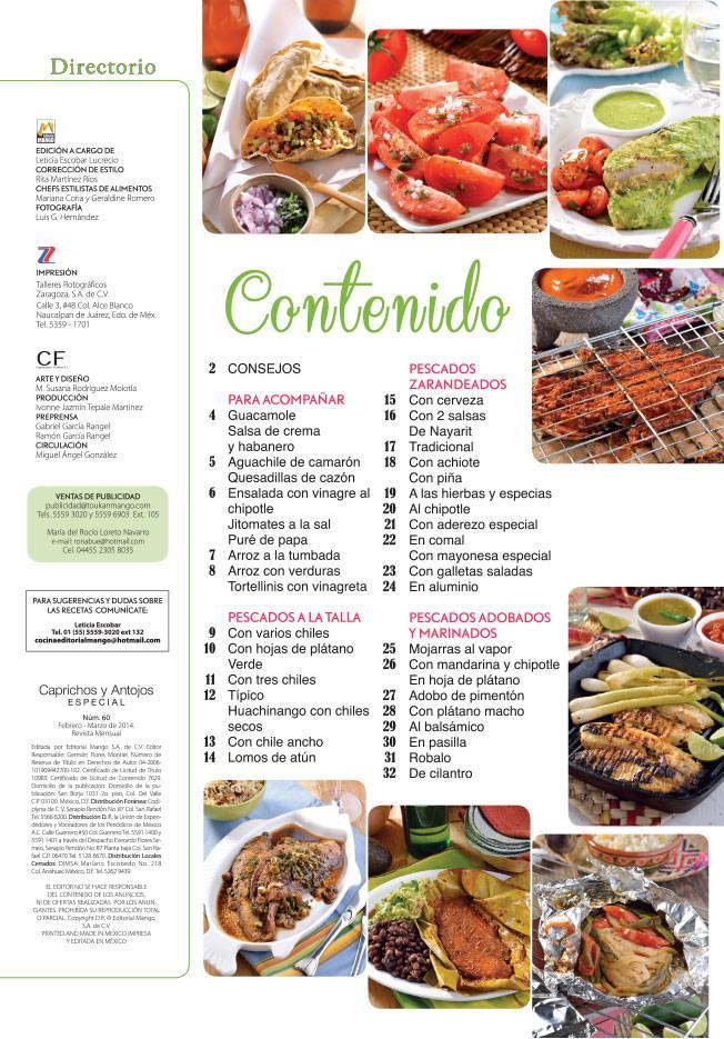 Caprichos y Antojos Especial 60 - Pescados a la talla, zarandeados y en adobo - Formato Digital - ToukanMango