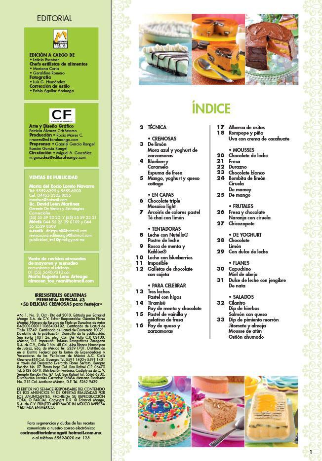 Irresistibles Gelatinas Especial No. 3 - 60 delicias cremosas - Formato Digital - ToukanMango